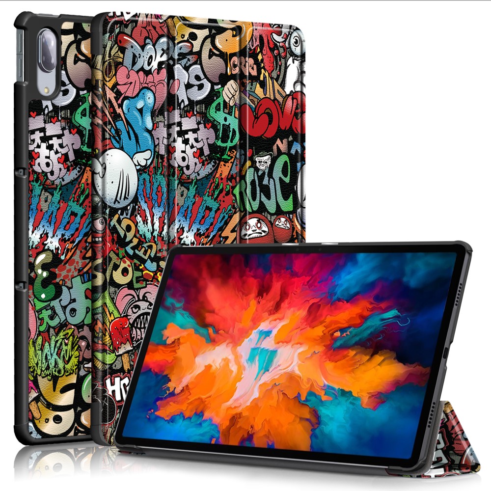  Lenovo Tab P11 Pro - Tri-Fold Fodral - Graffiti