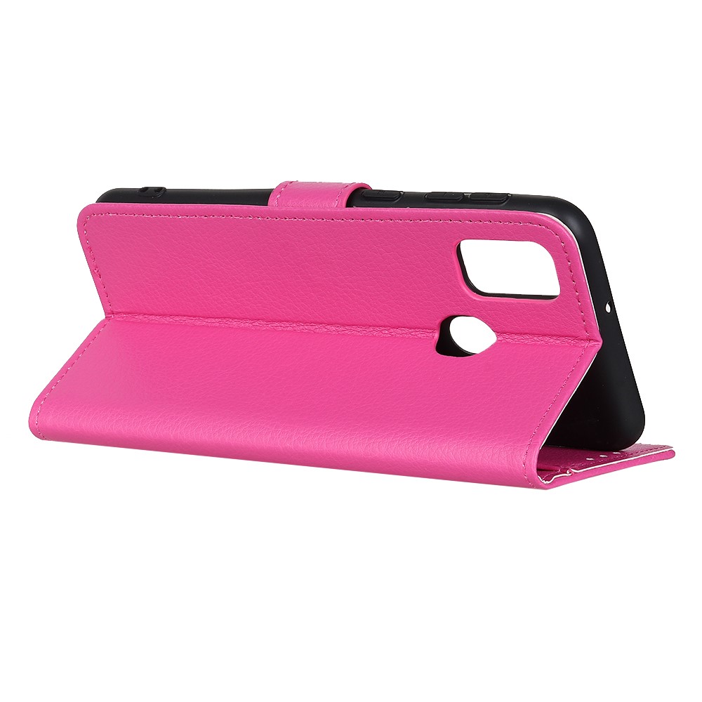  OnePlus Nord N100 - Litchi Läder Fodral - Rosa