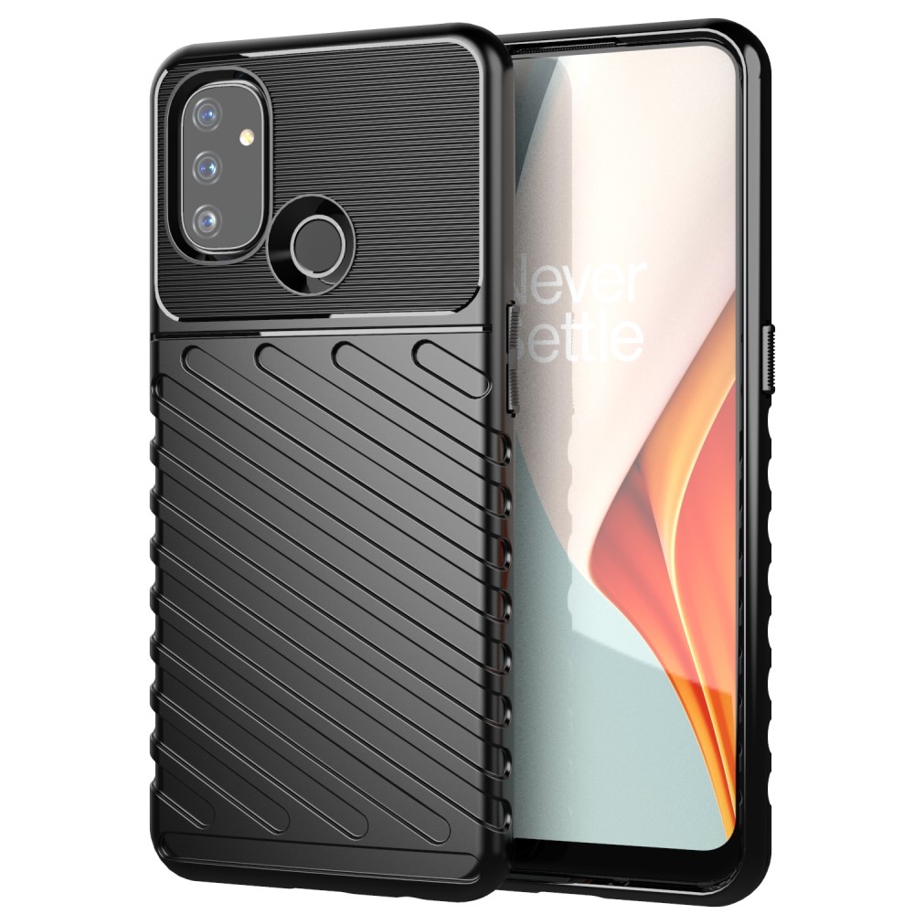  OnePlus Nord N100 - Twill Textur Skal - Svart