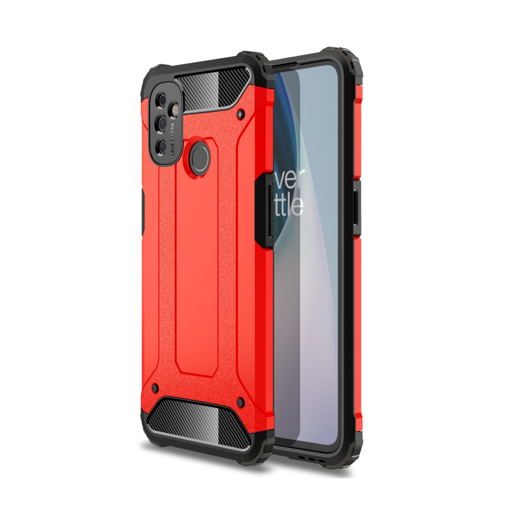  OnePlus Nord N100 - Armor Hybrid Skal - Röd
