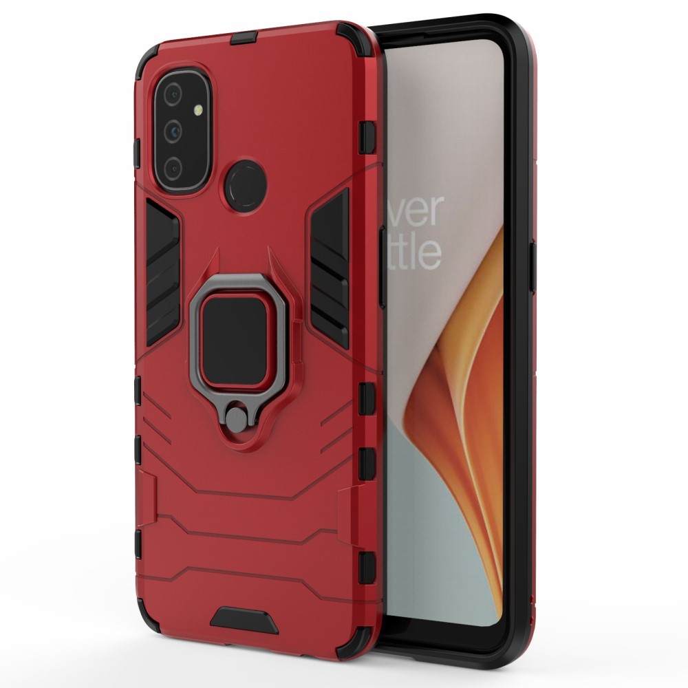  OnePlus Nord N100 - Hybrid Ring Skal - Röd