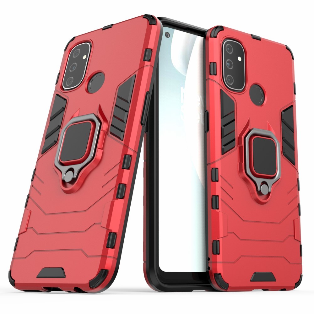  OnePlus Nord N100 - Hybrid Ring Skal - Röd