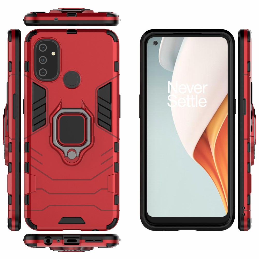  OnePlus Nord N100 - Hybrid Ring Skal - Röd
