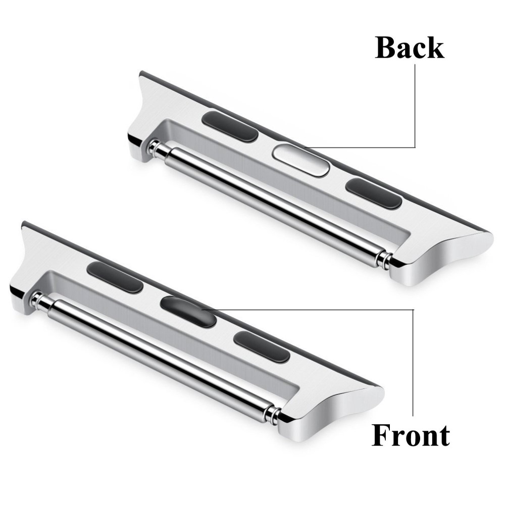  Spring Bar Fästen till Apple Watch 42/41/40/38 mm - Silver