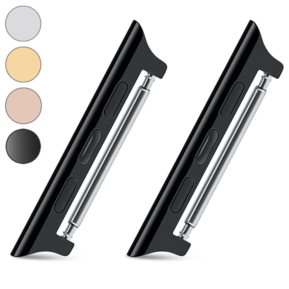  Spring Bar Fästen till Apple Watch 42/44/45/46/49 mm Svart