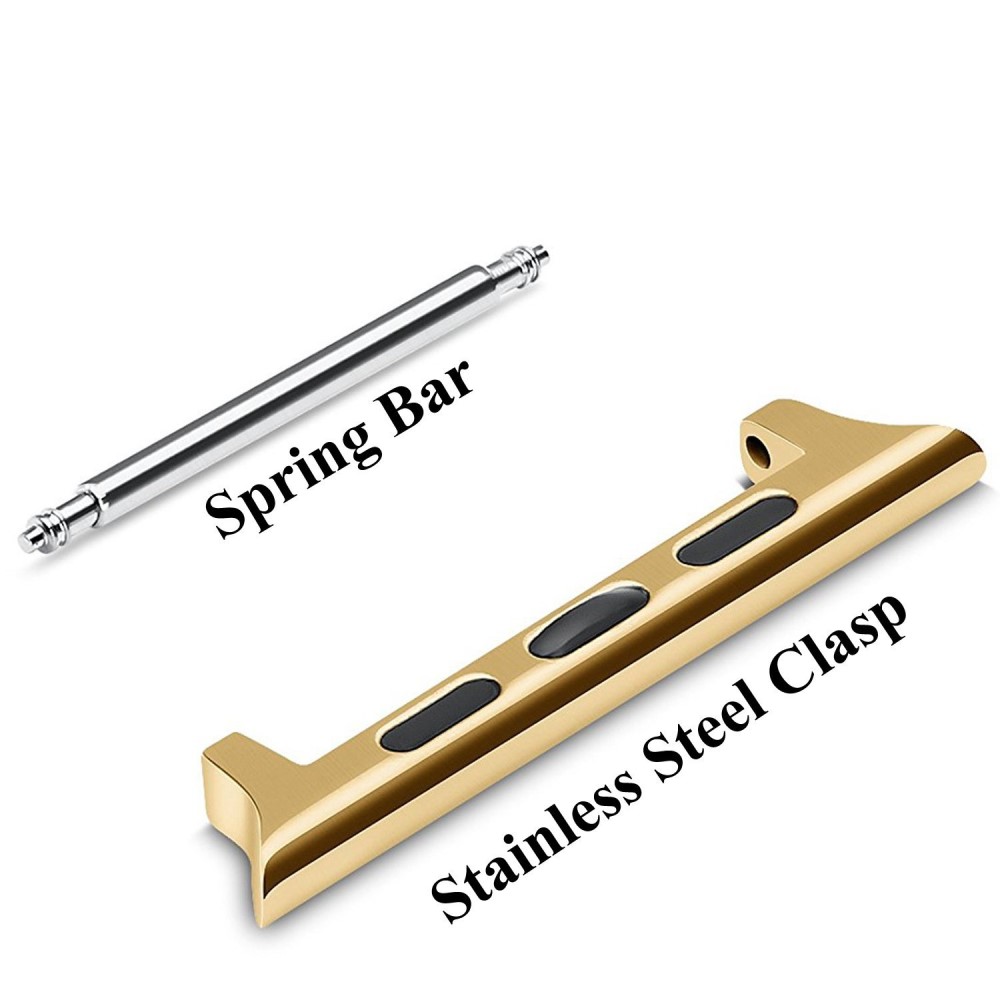  Spring Bar Fästen till Apple Watch 42/44/45/46/49 mm Guld