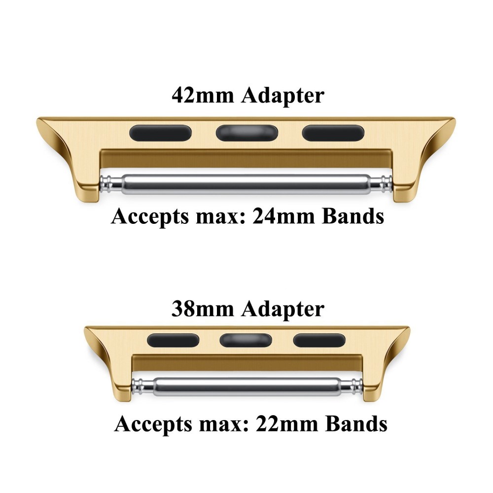  Spring Bar Fästen till Apple Watch 42/44/45/46/49 mm Guld