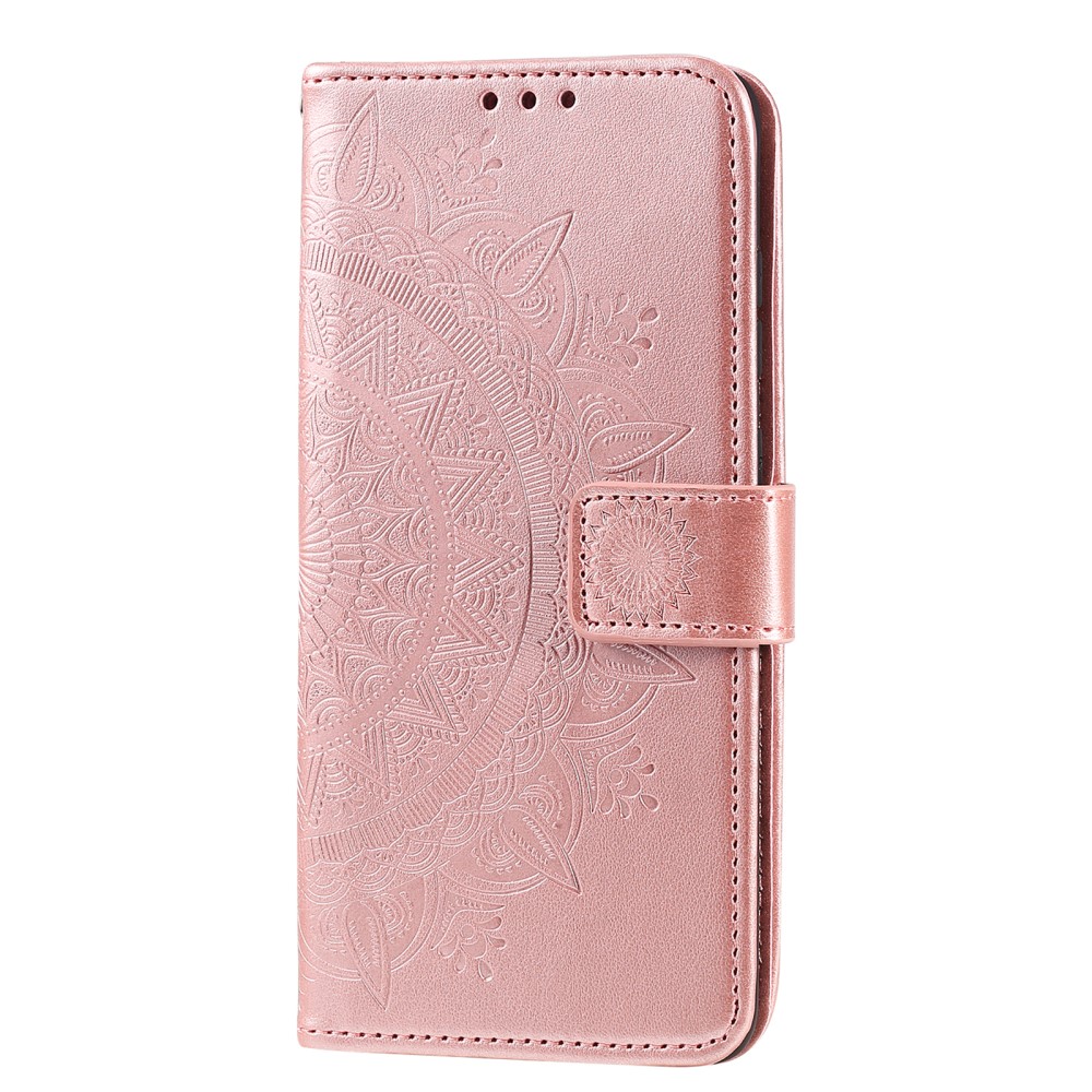  Samsung Galaxy S21 - Mandala Plånboksfodral - Roséguld