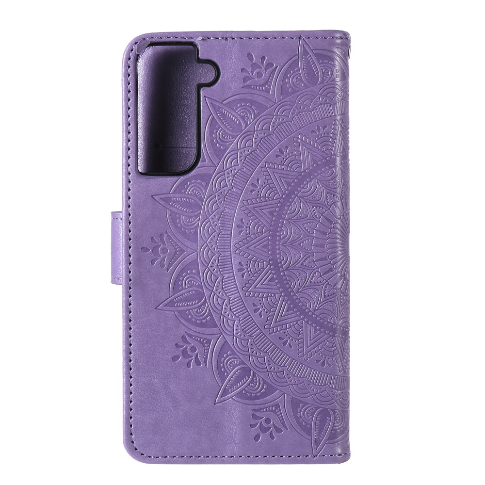  Samsung Galaxy S21 - Mandala Plånboksfodral - Lila