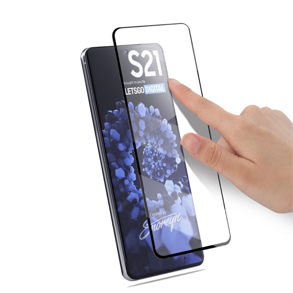 AMORUS Samsung Galaxy S21 - AMORUS Heltäckande Skärmskydd I Härdat Glas