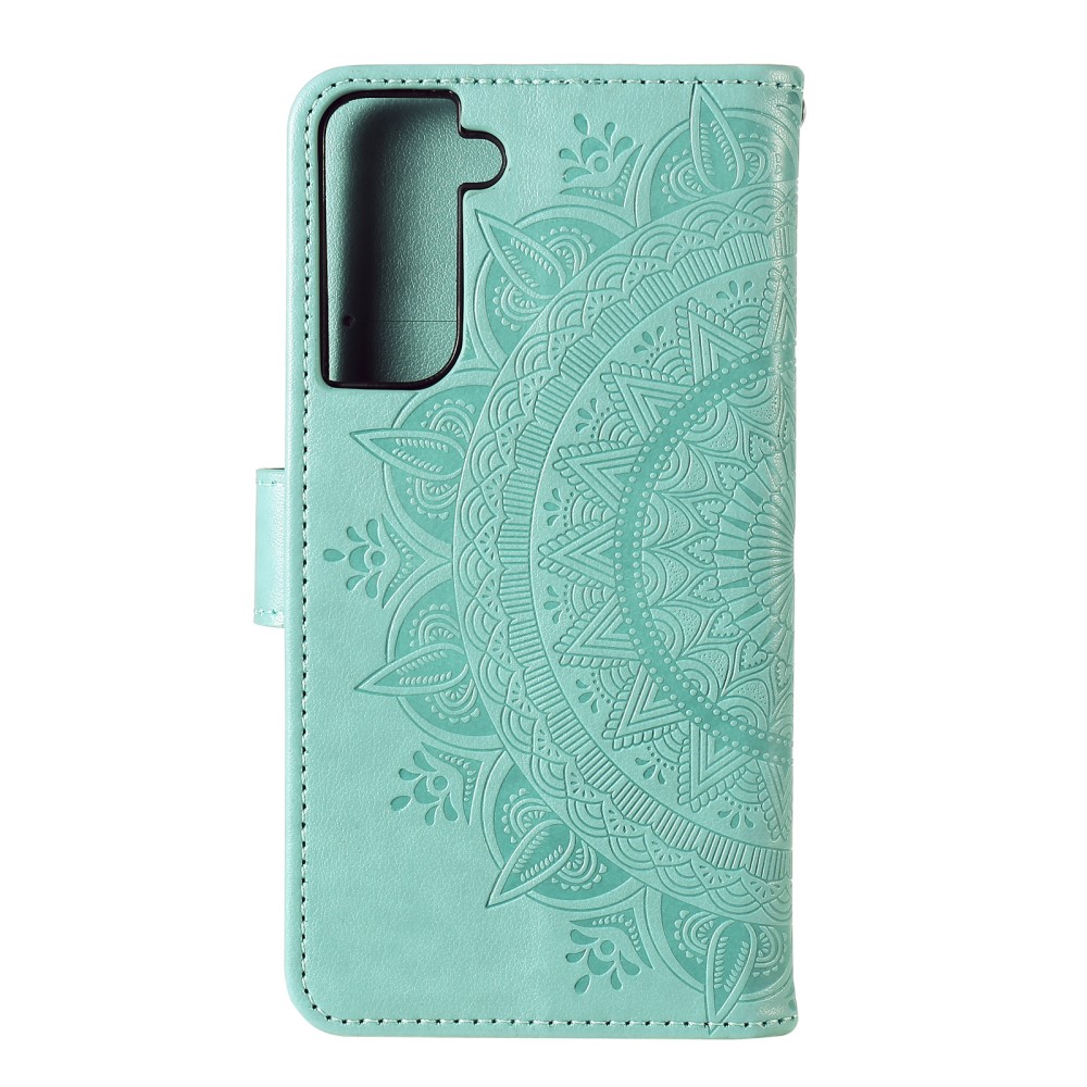 Samsung Galaxy S21 Plus - Mandala Plånboksfodral - Grön
