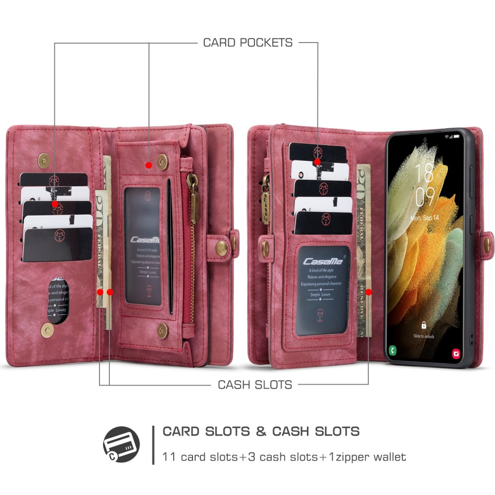 CASEME Samsung Galaxy S21 Plus - CASEME 2-i-1 Multifunkti