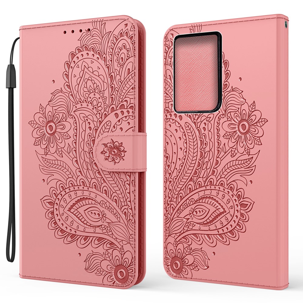  Samsung Galaxy S21 Ultra - Flower Mandala Fodral - Roséguld