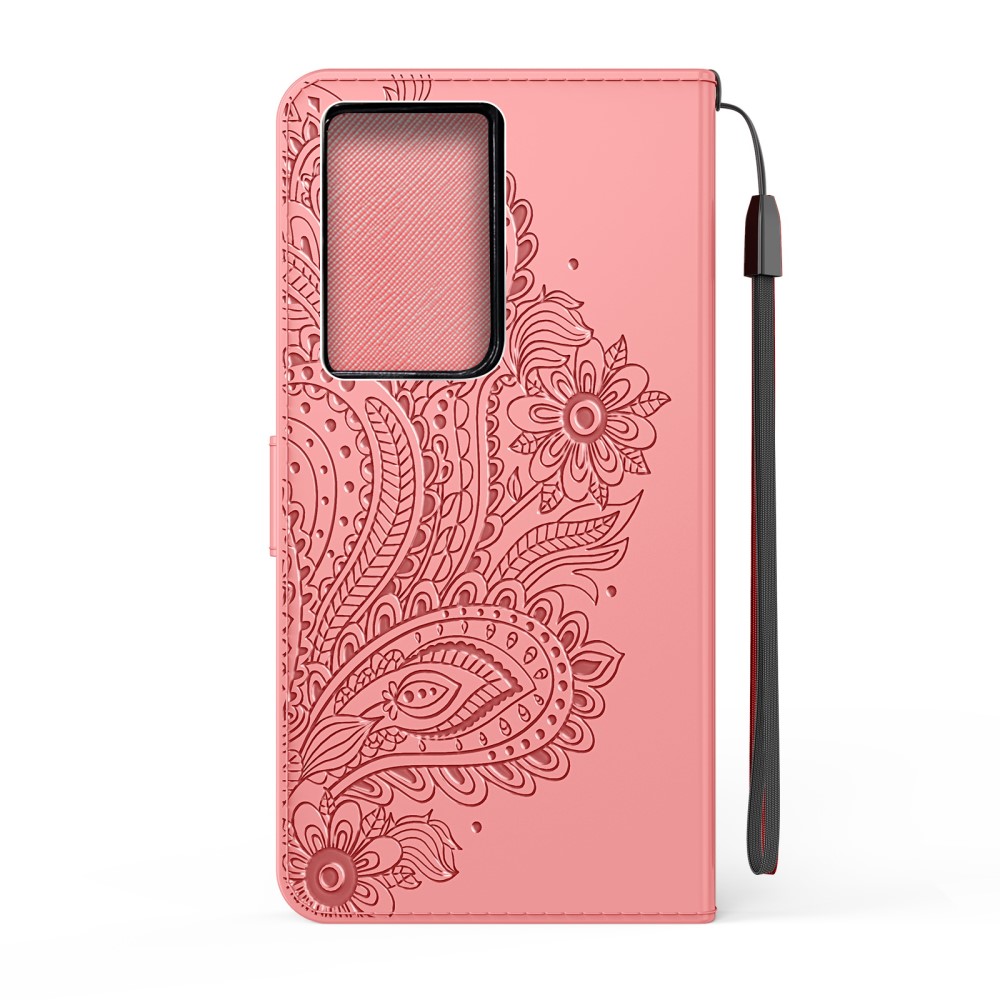  Samsung Galaxy S21 Ultra - Flower Mandala Fodral - Roséguld