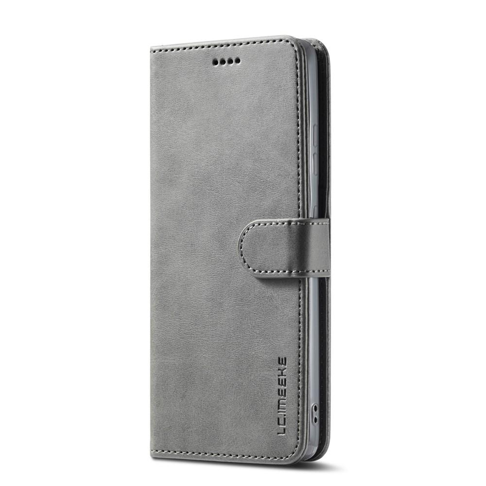 LC.IMEEKE Samsung Galaxy S21 Ultra - LC.IMEEKE Läder Fodral - Grå