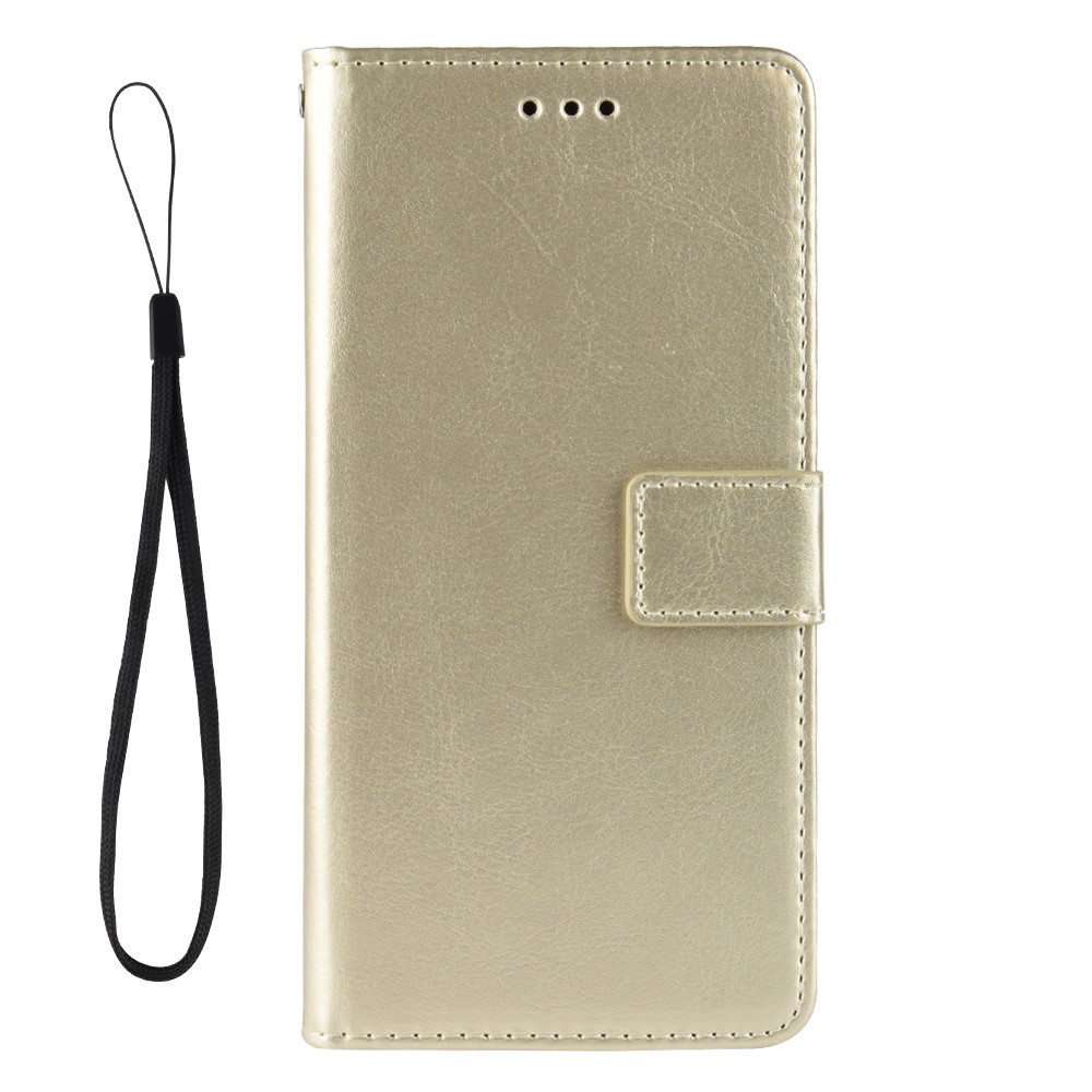  Samsung Galaxy A12 - Crazy Horse Fodral - Guld