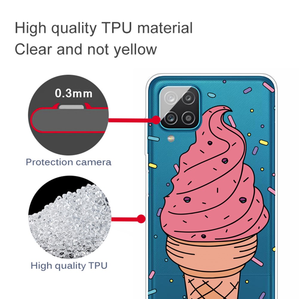  Samsung Galaxy A12 - Skal Med Tryck - Glass