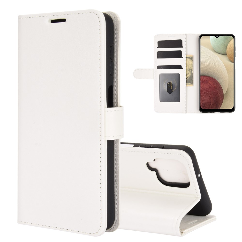  Samsung Galaxy A12 - Crazy Horse Fodral - Vit