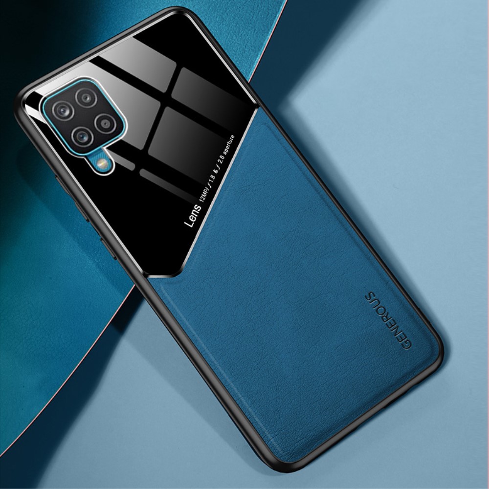  Samsung Galaxy A12 - Hybrid Skal Med Inbyggd Magnetplatta - Blå