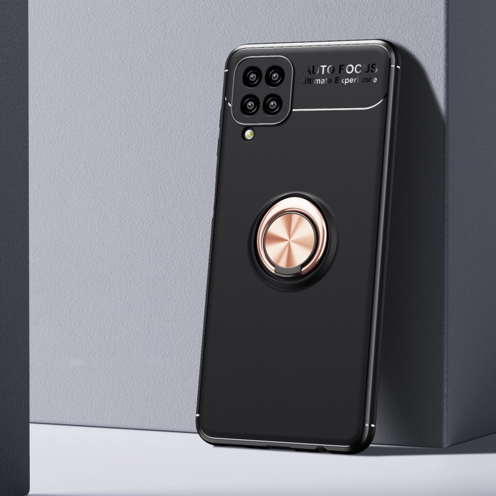  Samsung Galaxy A12 - Ring Skal - Svart/Roséguld