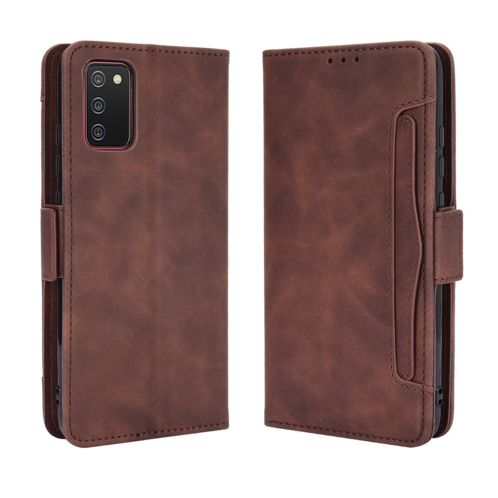  Samsung Galaxy A02s - Fodral Med Avtagbart Kortfodral - Brun