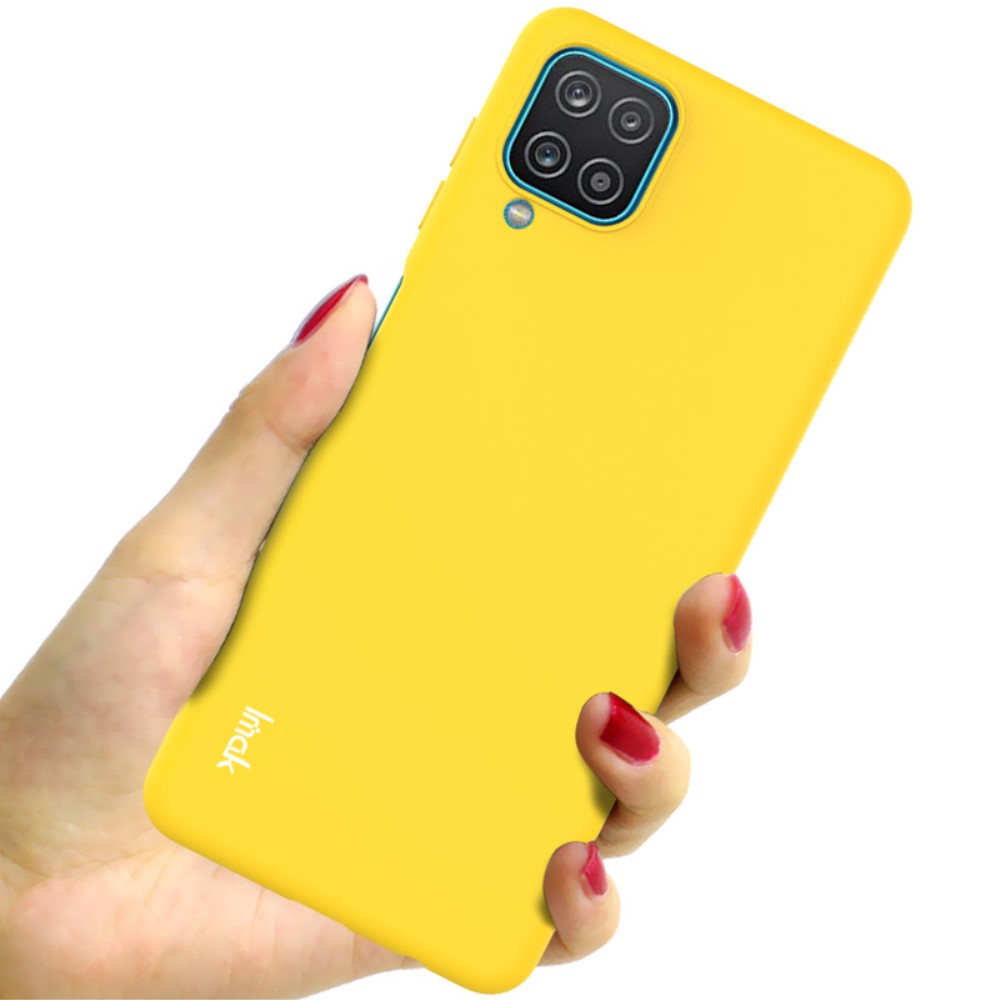 IMAK Samsung Galaxy A12 - IMAK Skin Touch Skal - Gul