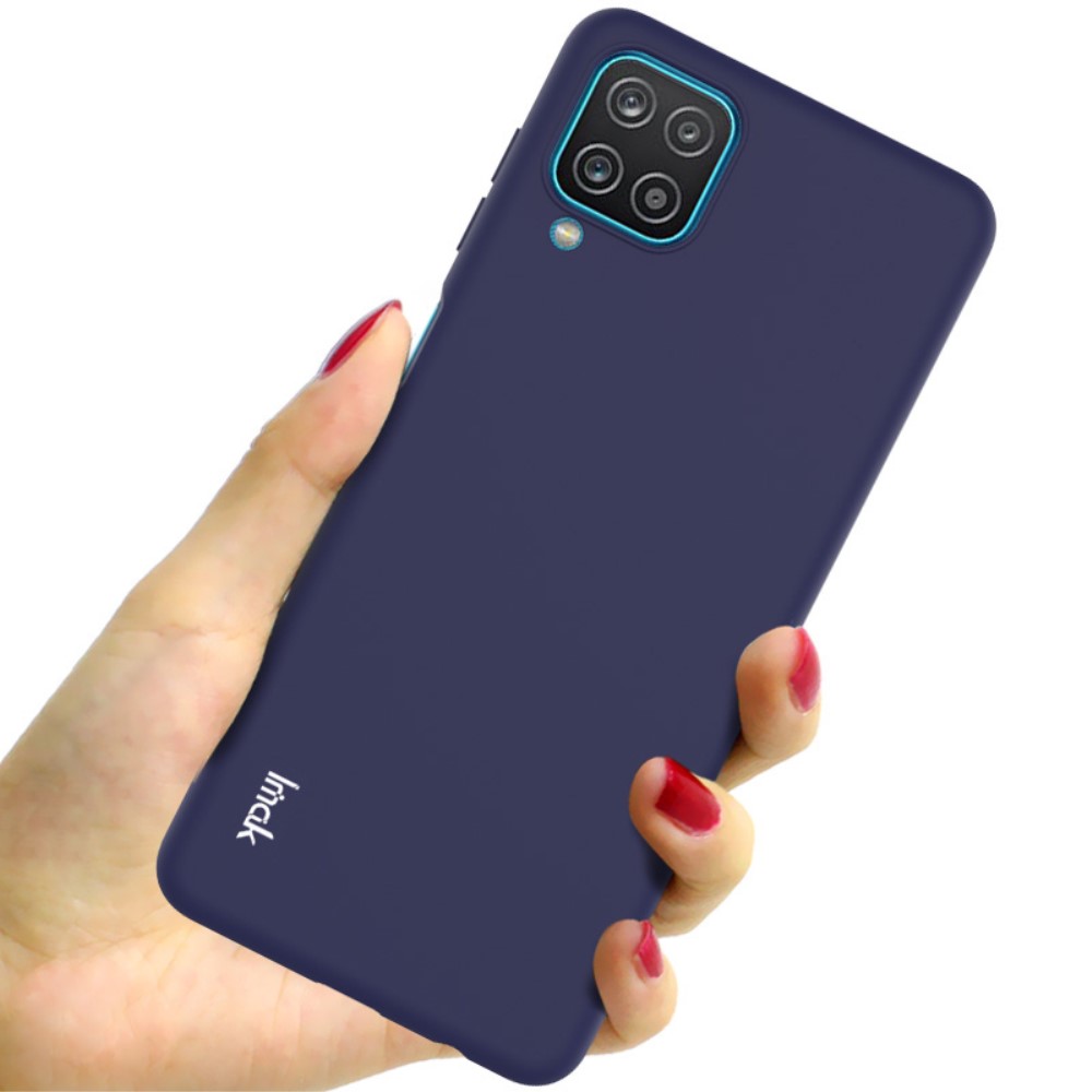 IMAK Samsung Galaxy A12 - IMAK Skin Touch Skal - Blå
