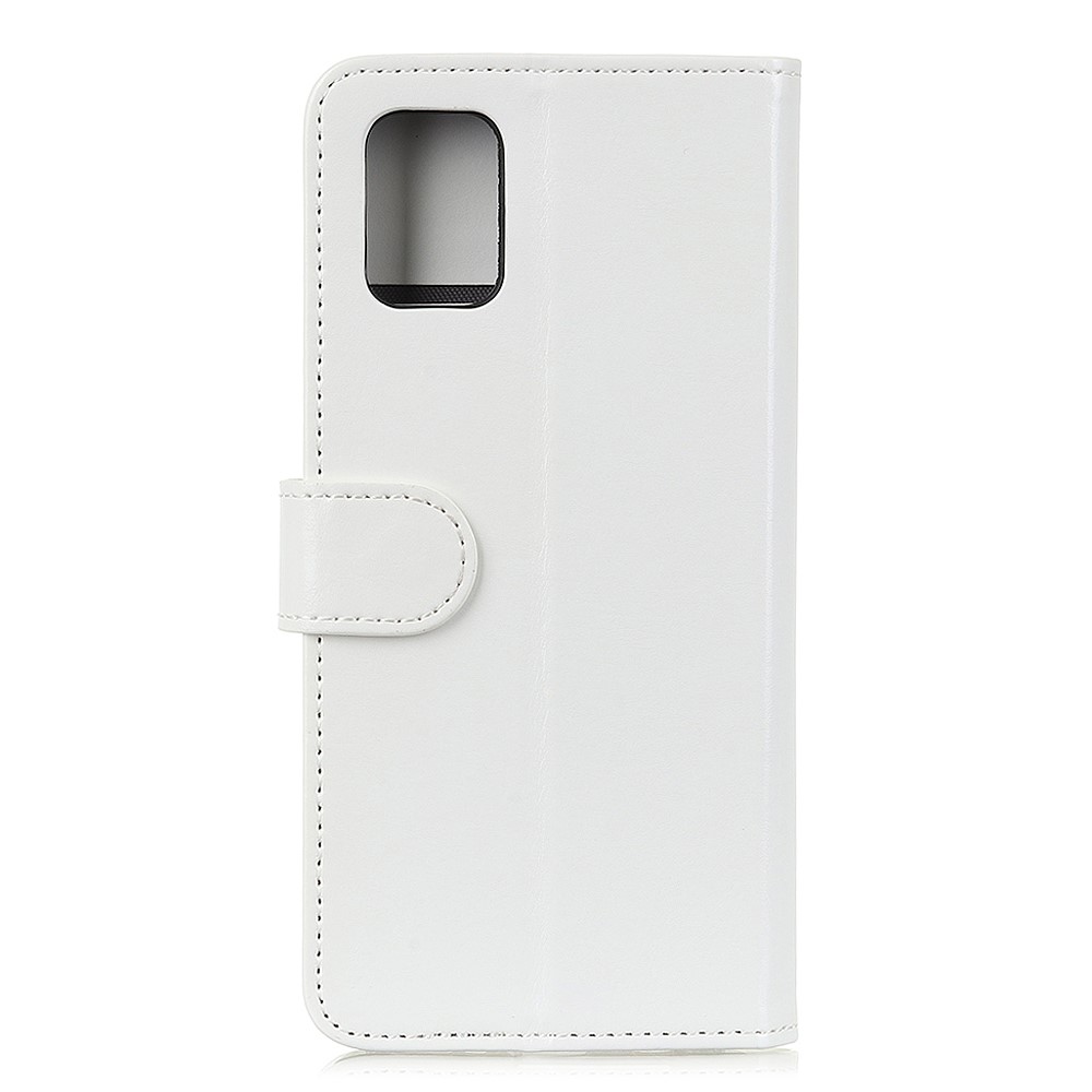  Samsung Galaxy A02s - Crazy Horse Läder Fodral - Vit