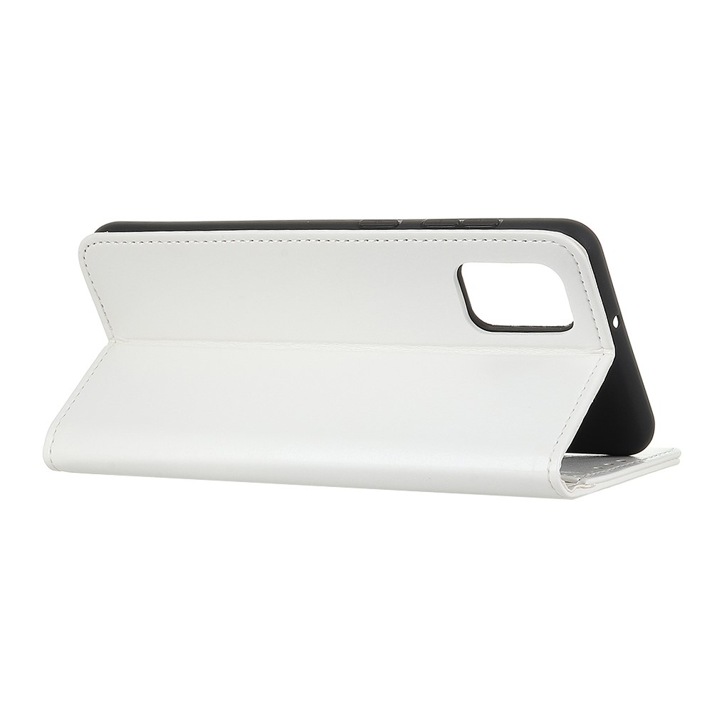  Samsung Galaxy A02s - Crazy Horse Läder Fodral - Vit