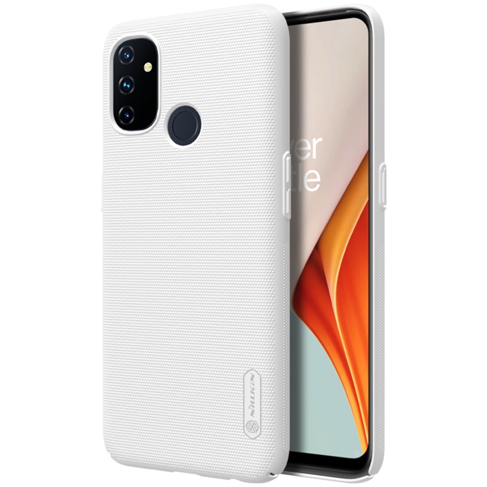 NILLKIN OnePlus Nord N100 - NILLKIN Shield Frostat Skal - Vit