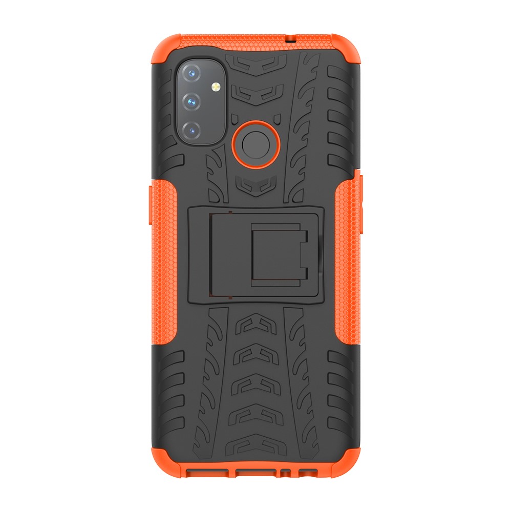  OnePlus Nord N100 - Ultimata Stöttåliga Skalet med Stöd - Orange
