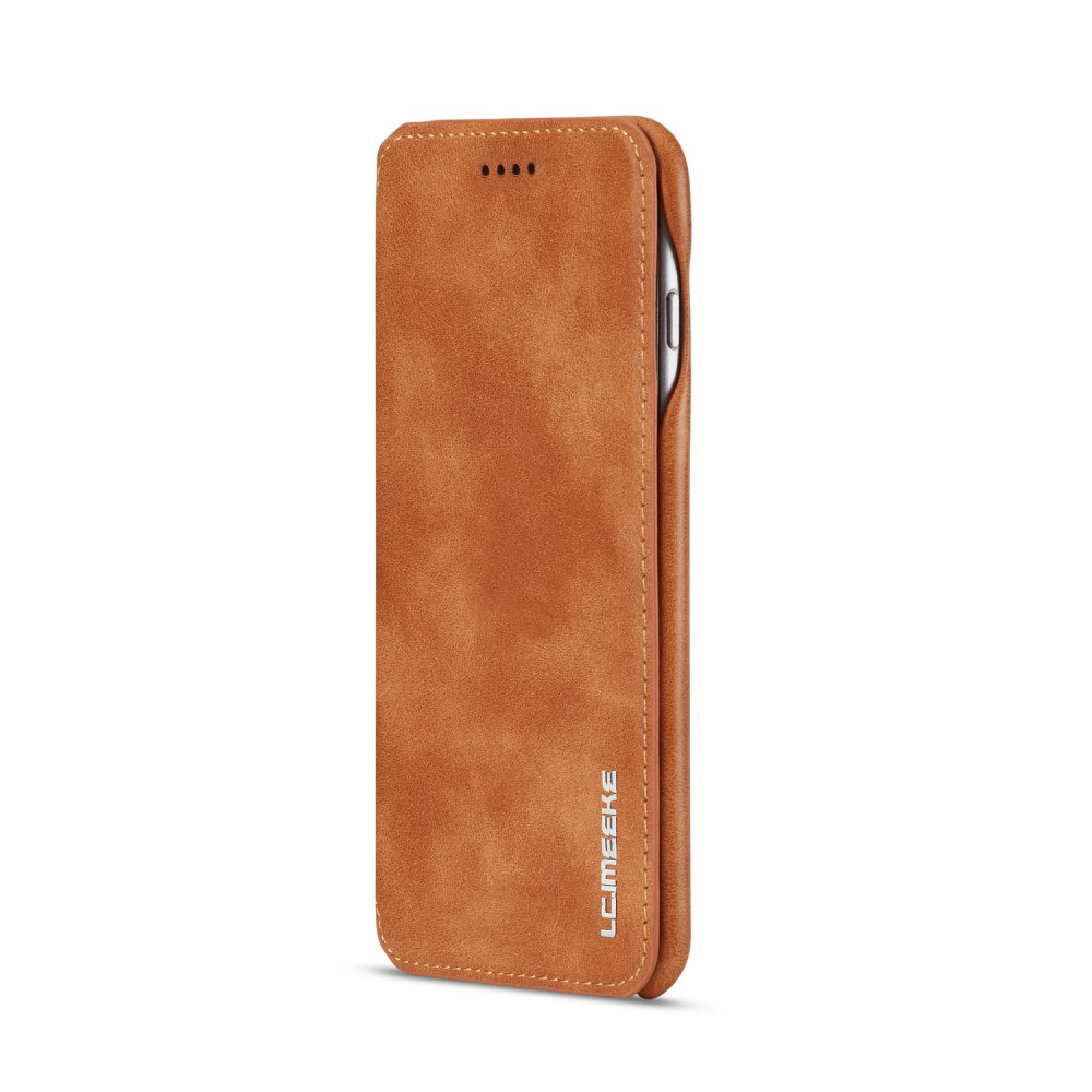 LC.IMEEKE iPhone 6/6S Plus - LC.IMEEKE Retro Läder Fodral - Brun