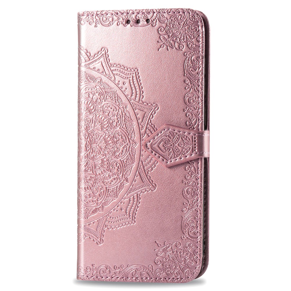  iPhone 11 Pro Max - Mandala Läder Fodral - Roségul