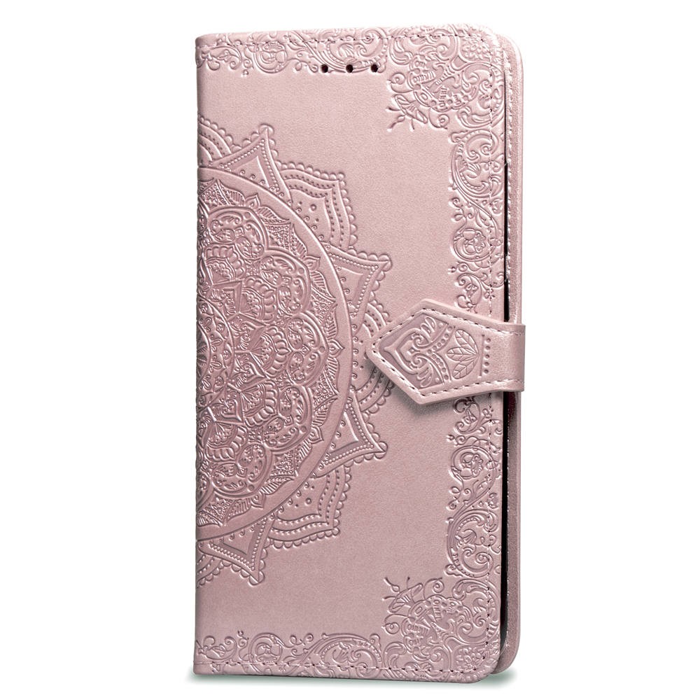  iPhone 7/8/SE (2020/2022) - Mandala Läder Fodral - Roséguld