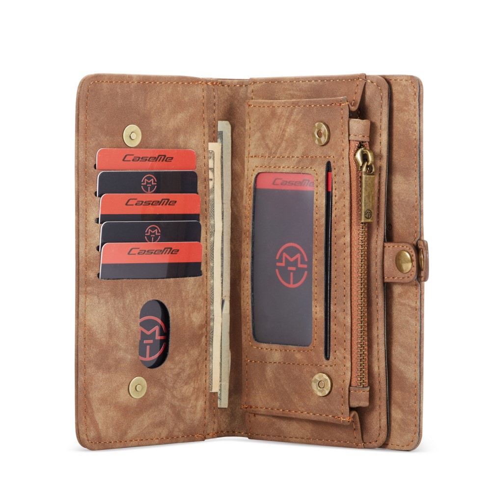 CASEME iPhone 11 Pro Max - CASEME 2-i-1 Multifunktionellt Fodral - Brun
