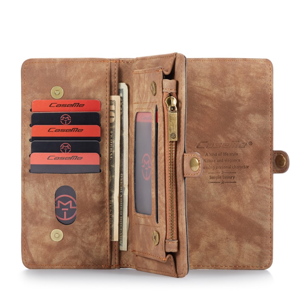 CASEME iPhone 11 Pro Max - CASEME 2-i-1 Multifunktionellt Fodral - Brun