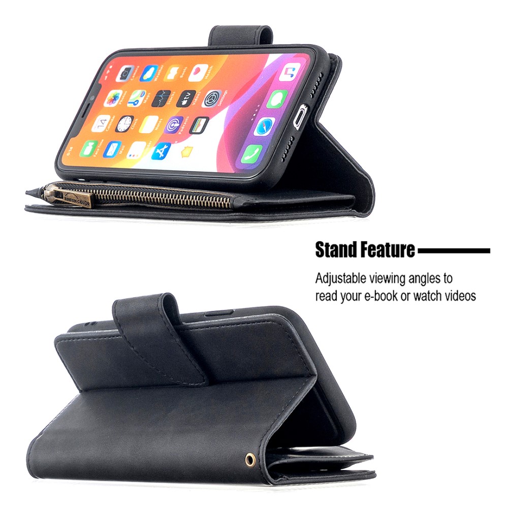  iPhone 11 - 2in1 Multifunktionellt Magnet Fodral - Svart