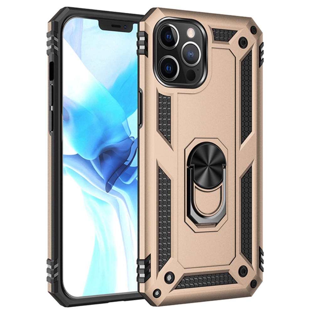  iPhone 12 Pro Max - Hybrid Ring Skal - Guld