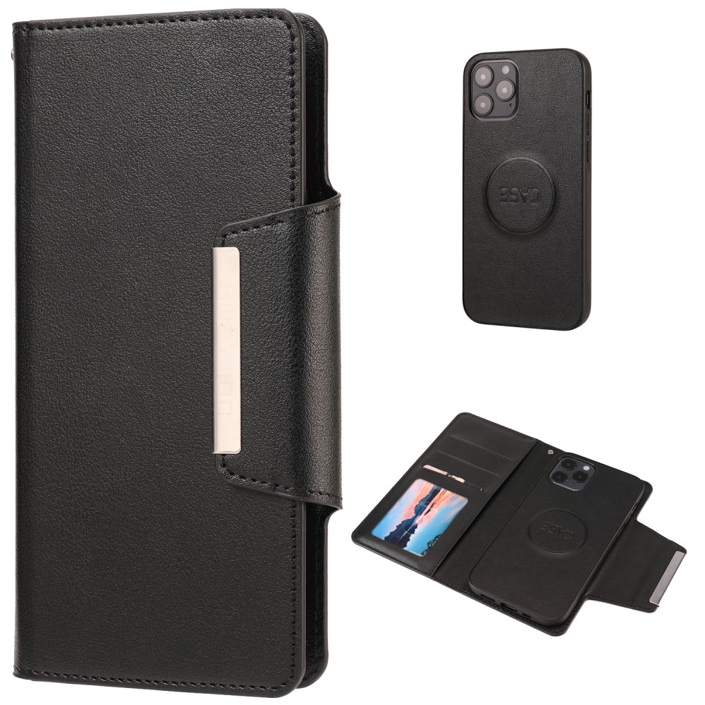  iPhone 12 / 12 Pro - 2in1 Magnet Fodral - Svart