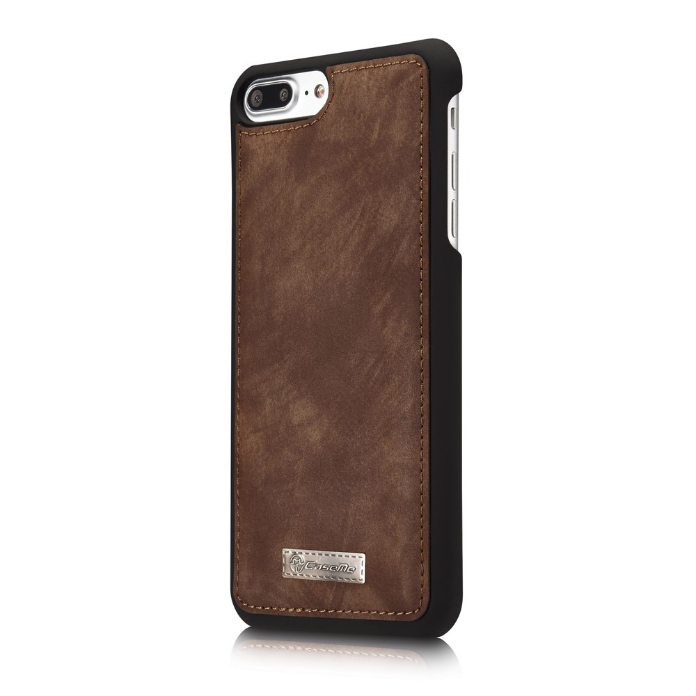 CASEME iPhone 7/8 Plus - CASEME 2-i-1 Multifunktionellt Plånboksfodral - Brun
