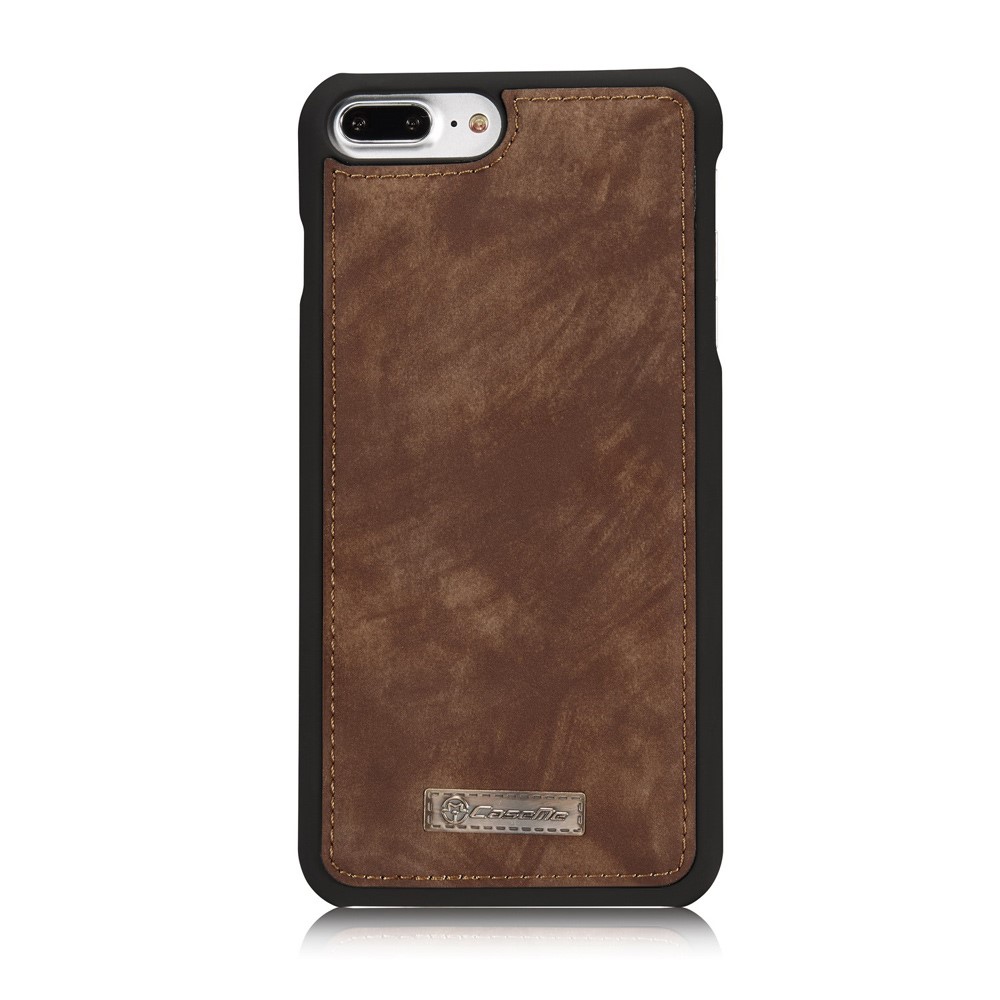 CASEME iPhone 7/8 Plus - CASEME 2-i-1 Multifunktionellt Plånboksfodral - Brun
