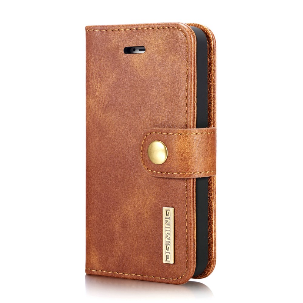 DG.MING iPhone 5/5S/SE 2016 - DG.MING 2in1 Magnet Fodral - Brun