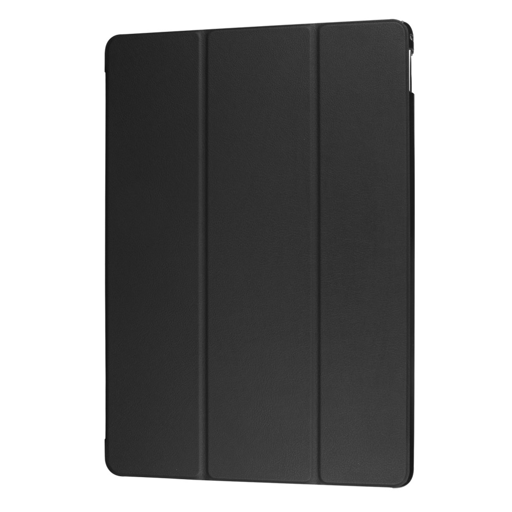  iPad Pro 12.9 (2017) - Tri-Fold Läder Fodral - Svart