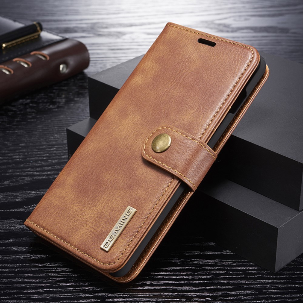 DG.MING Samsung Galaxy S10 Plus - DG.MING 2in1 Magnet Fodral - Brun