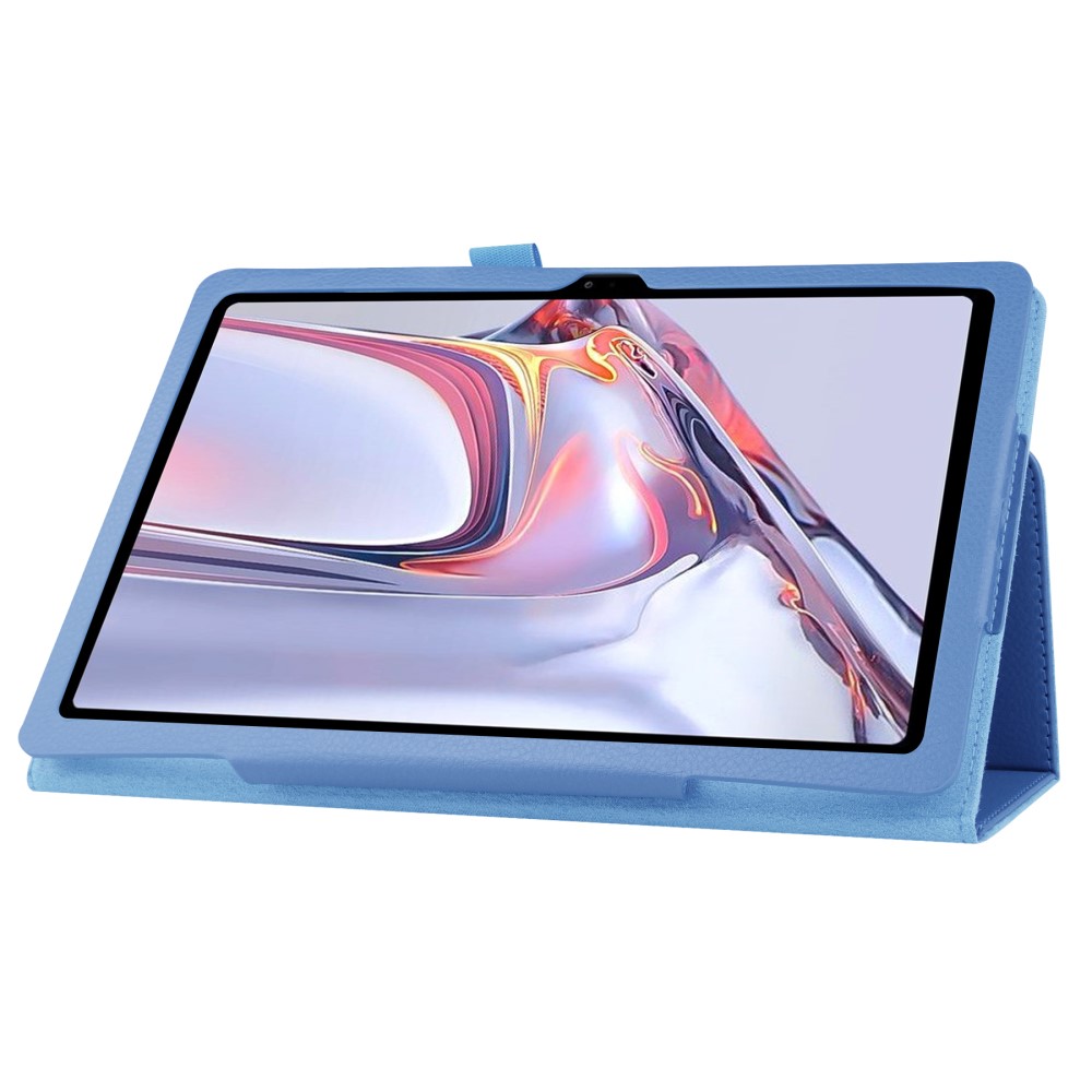  Samsung Galaxy Tab A7 10.4 Fodral Litchi läder Blå