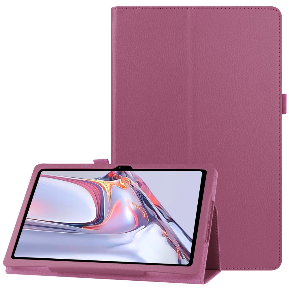  Samsung Galaxy Tab A7 10.4 Fodral Litchi läder Lila
