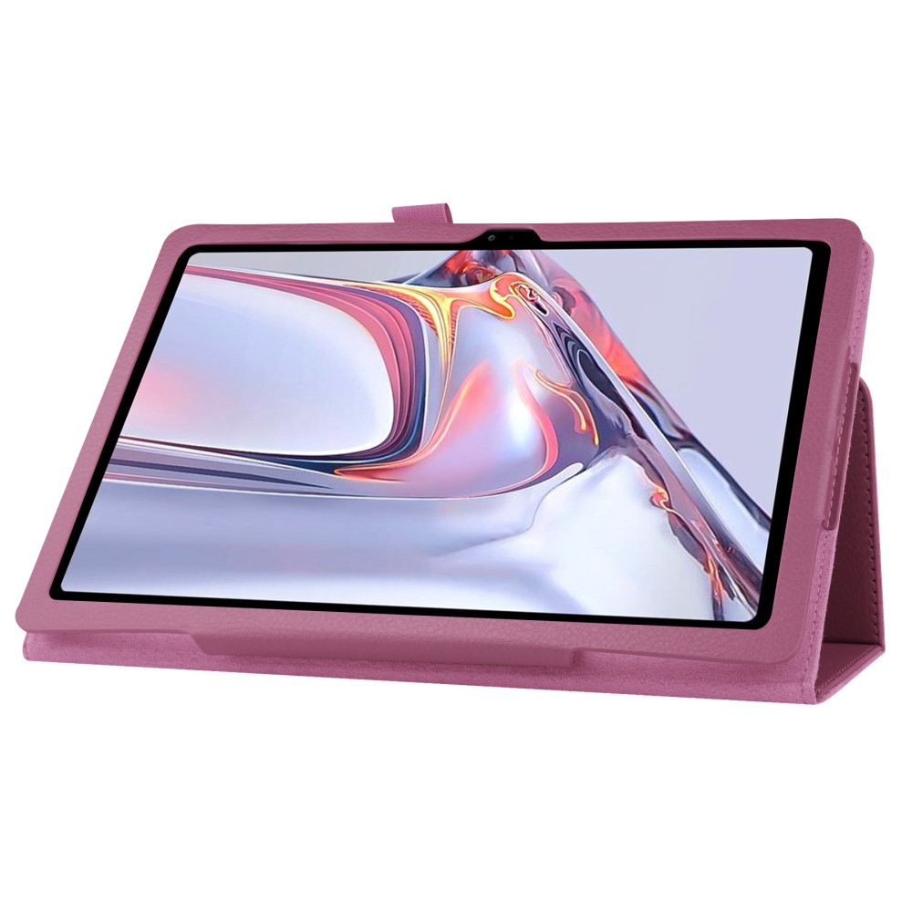  Samsung Galaxy Tab A7 10.4 Fodral Litchi läder Lila