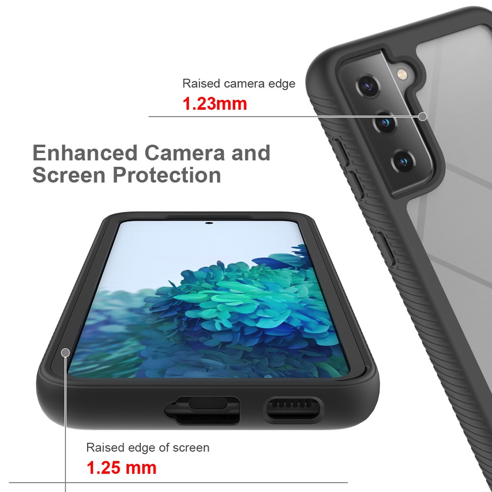  Samsung Galaxy S21 - 360° Shockproof Hybrid Skal - Svart