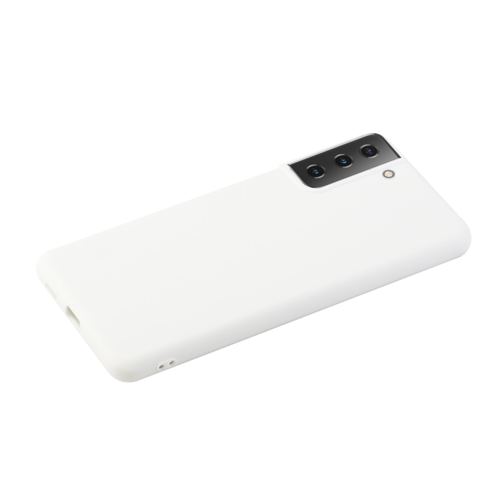  Samsung Galaxy S21 Plus - Matt TPU Skal - Vit