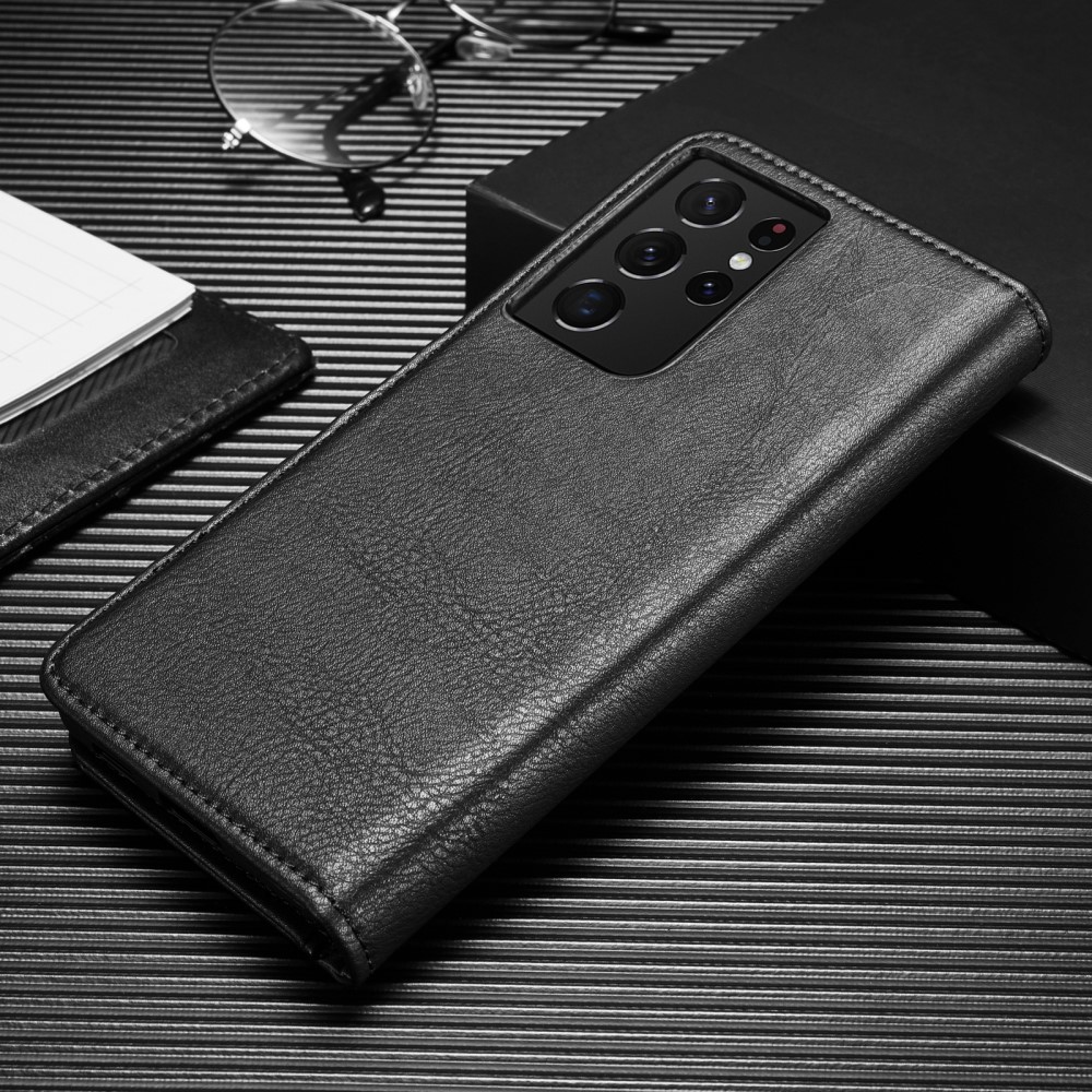 DG.MING Samsung Galaxy S21 Ultra - DG.MING 2in1 Magnet Fodral - Svart